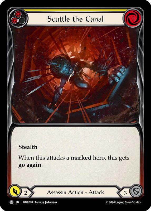 Scuttle the Canal (Yellow) - HNT048 - Common