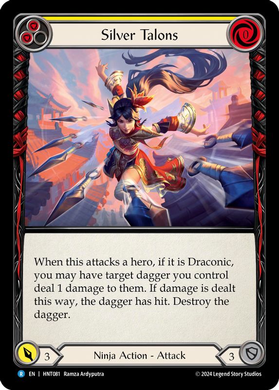 Silver Talons (Yellow) - HNT081 - Rare