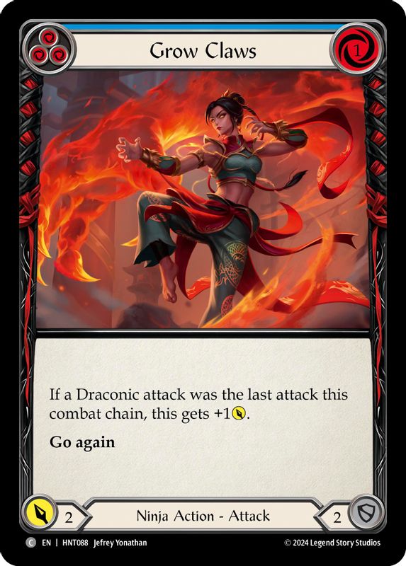 Grow Claws (Blue) - HNT088 - Common