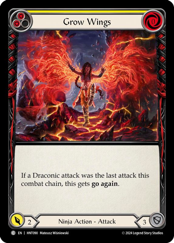 Grow Wings (Yellow) - HNT090 - Common