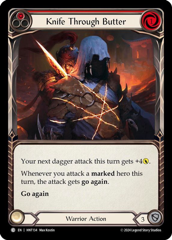 Knife through Butter (Red) - HNT134 - Common