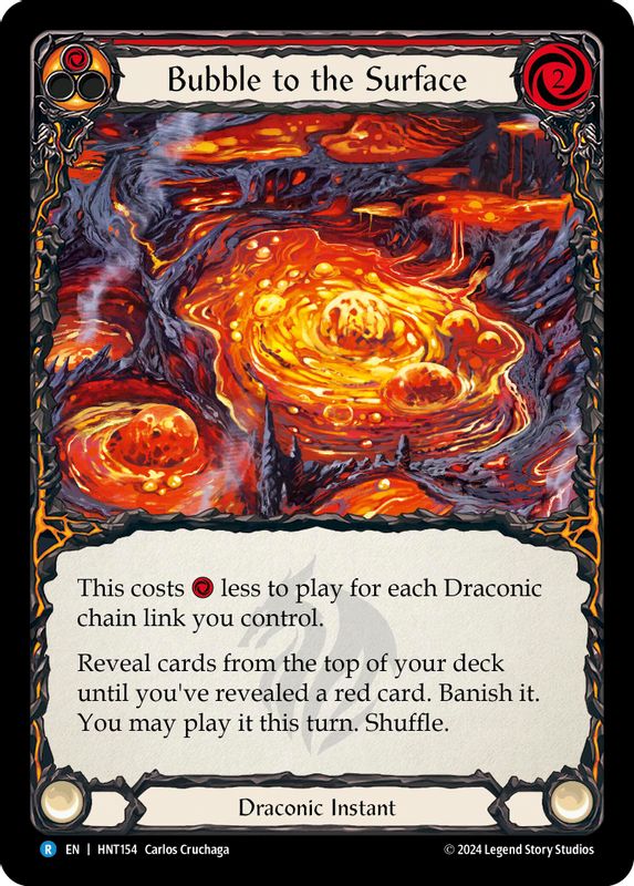 Bubble to the Surface (Red) - HNT154 - Rare