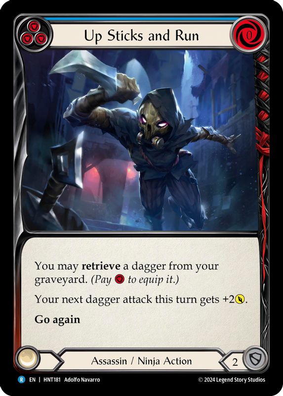 Up Sticks and Run (Blue) - HNT181 - Rare