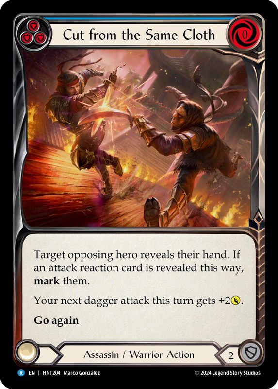 Cut from the Same Cloth (Blue) - HNT204 - Rare