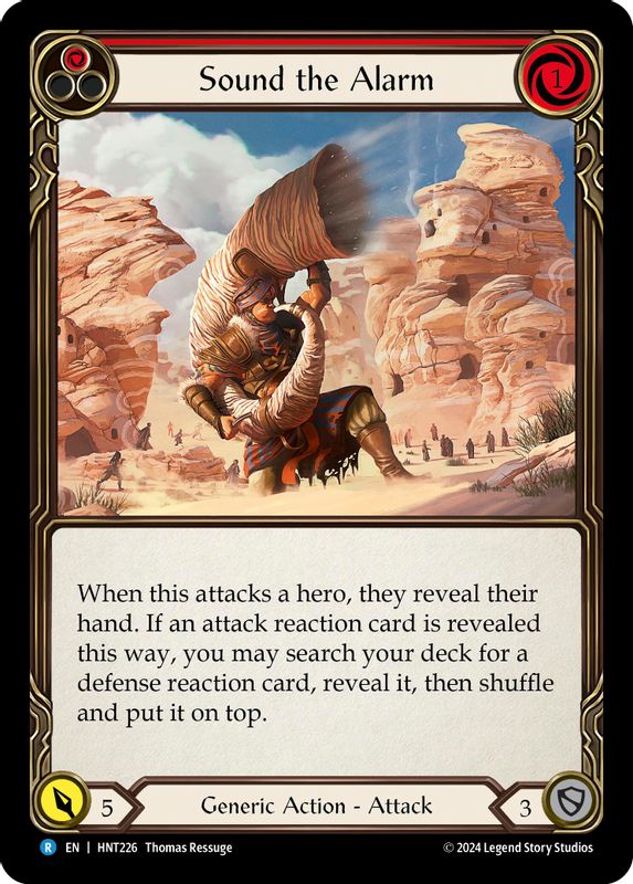 Sound the Alarm (Red) - HNT226 - Rare