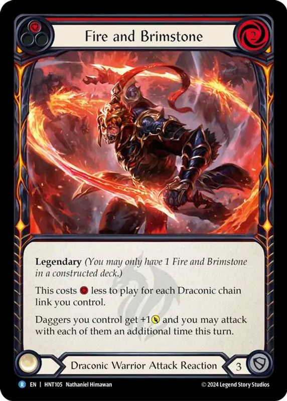 Fire and Brimstone - HNT105 - Rare
