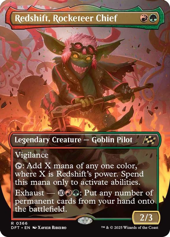 Redshift, Rocketeer Chief (Borderless) - 366 - Rare