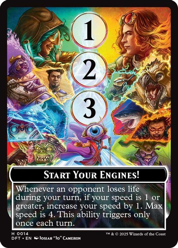 Start Your Engines! // Max Speed - 14 - Token
