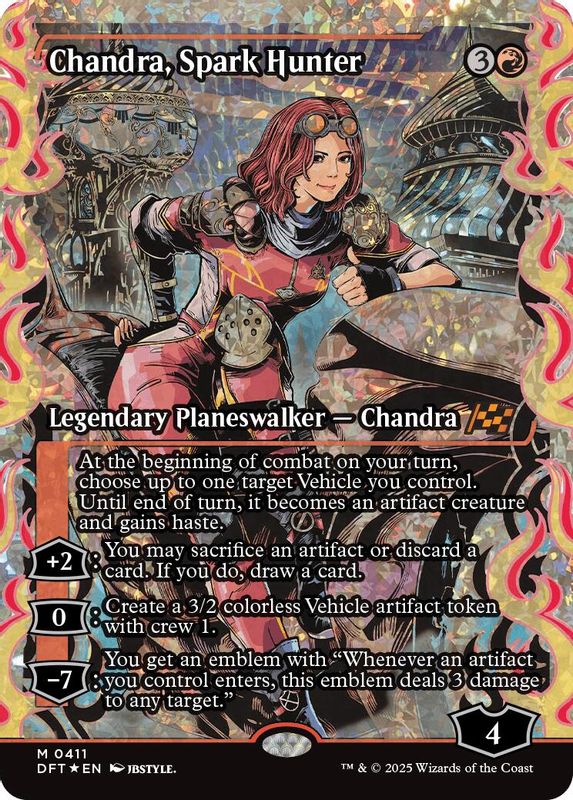 Chandra, Spark Hunter (Showcase) (Fracture Foil) - 411 - Mythic