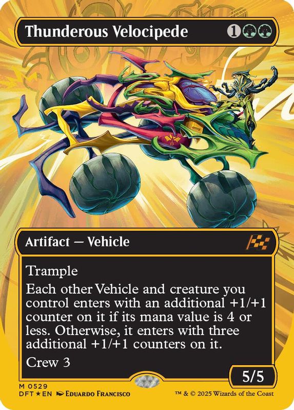 Thunderous Velocipede (Borderless) (First-Place Foil) - 529 - Mythic