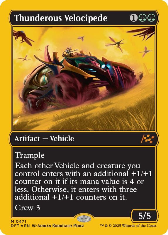 Thunderous Velocipede (First-Place Foil) - 471 - Mythic