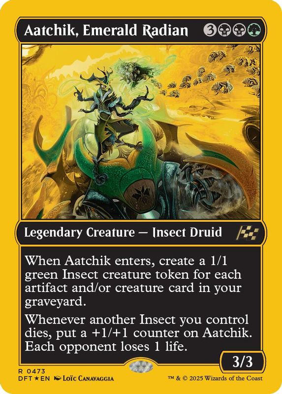 Aatchik, Emerald Radian (First-Place Foil) - 473 - Rare