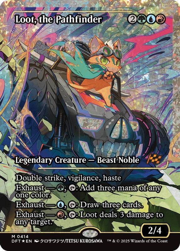 Loot, the Pathfinder (Showcase) (Fracture Foil) - 414 - Mythic