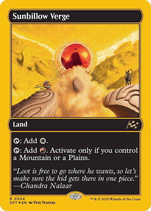 Sunbillow Verge (First-Place Foil) - 504 - Rare