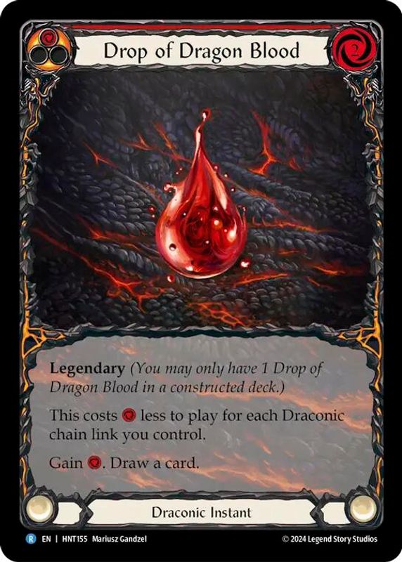 Drop of Dragon Blood (Extended Art) - HNT155 - Rare