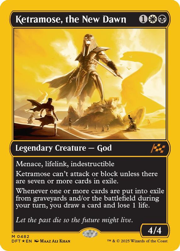 Ketramose, the New Dawn (First-Place Foil) - 482 - Mythic