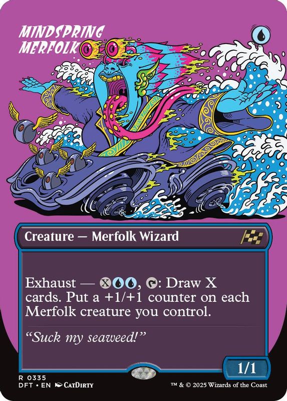 Mindspring Merfolk (Borderless) - 335 - Rare