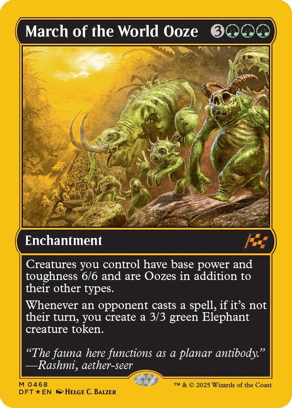 March of the World Ooze (First-Place Foil) - 468 - Mythic