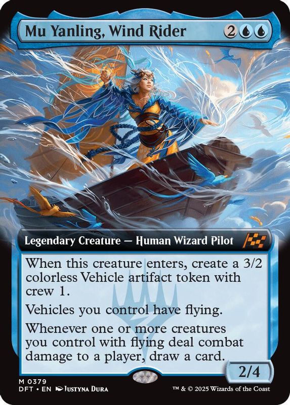 Mu Yanling, Wind Rider (Extended Art) - 379 - Mythic