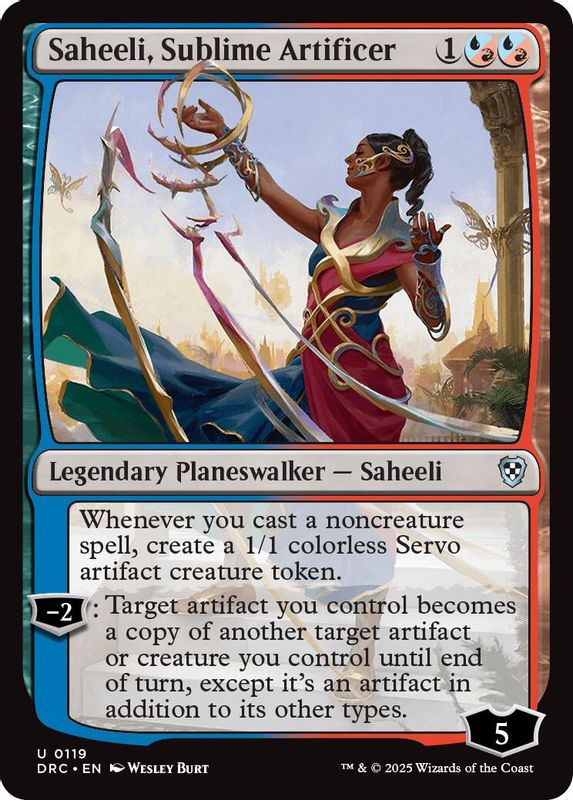 Saheeli, Sublime Artificer - 119 - Uncommon