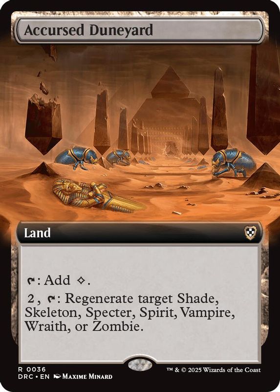 Accursed Duneyard (Extended Art) - 36 - Rare