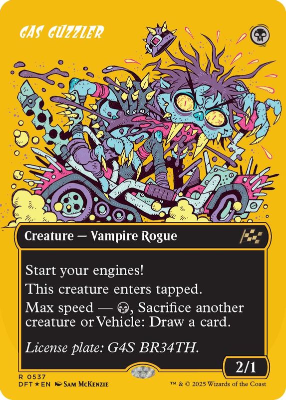 Gas Guzzler (Borderless) (First-Place Foil) - 537 - Rare