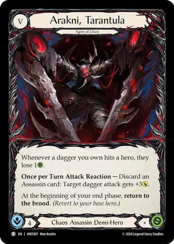 Arakni, Tarantula // Arakni, Trap-Door - HNT007//HNT008 - Token