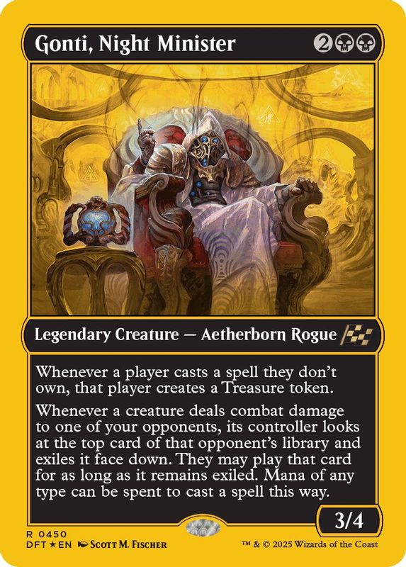 Gonti, Night Minister (First-Place Foil) - 450 - Rare