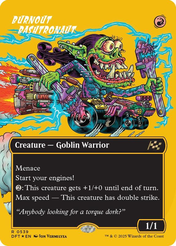 Burnout Bashtronaut (Borderless) (First-Place Foil) - 539 - Rare