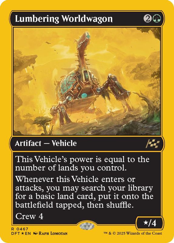 Lumbering Worldwagon (First-Place Foil) - 467 - Rare