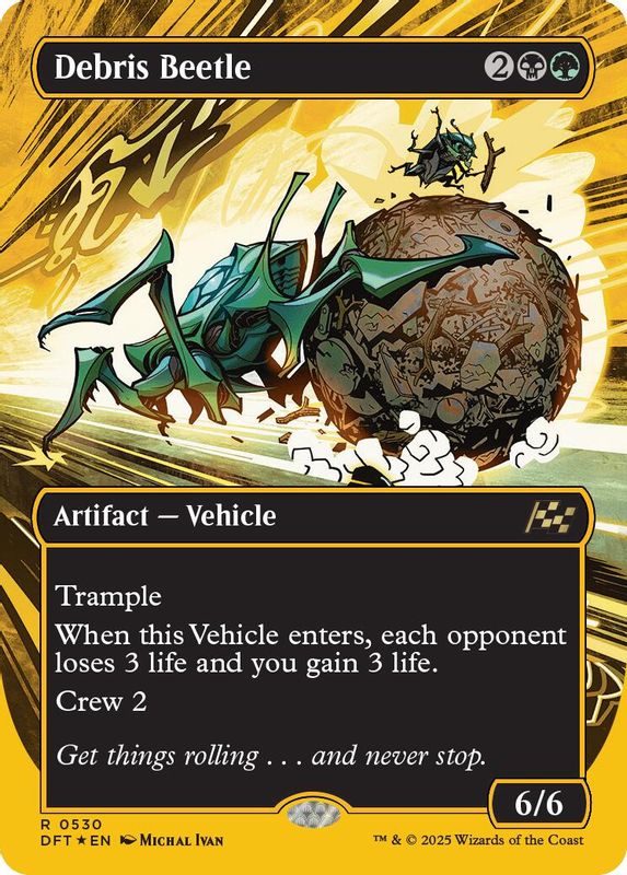 Debris Beetle (Borderless) (First-Place Foil) - 530 - Rare
