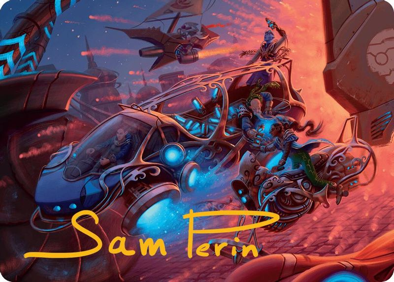 Rangers' Refueler Art Card (Gold-Stamped Signature) - 27 - Special