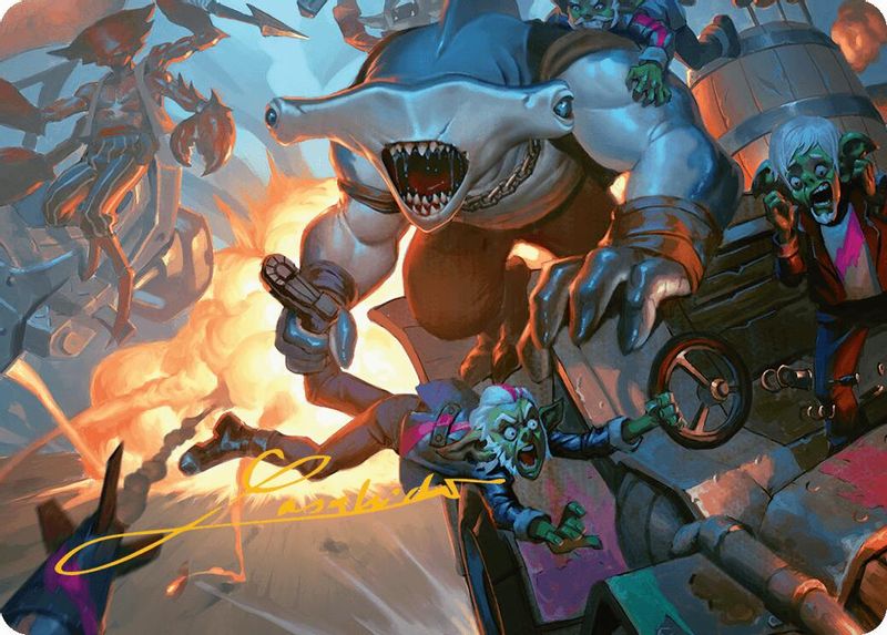 Trade the Helm Art Card (Gold-Stamped Signature) - 25 - Special