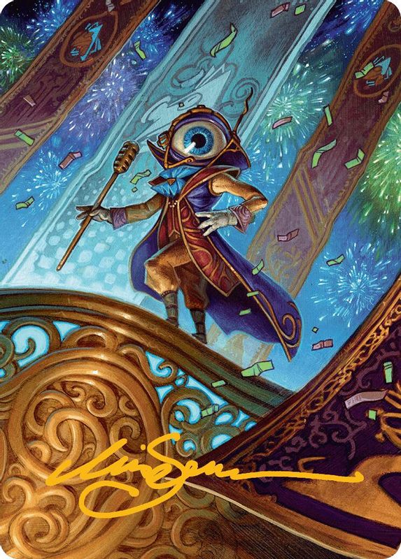 Vnwxt, Verbose Host Art Card (Gold-Stamped Signature) - 8 - Special