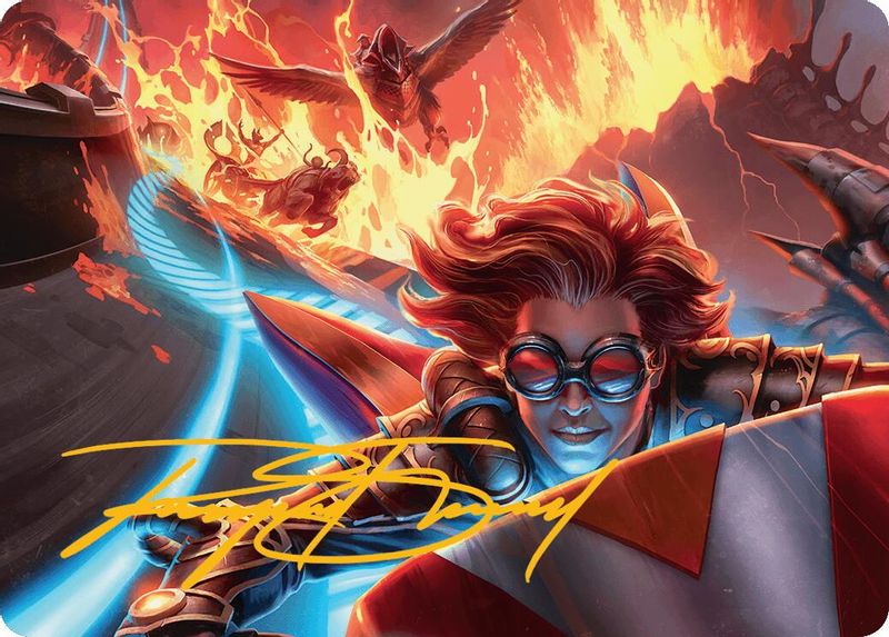 Outpace Oblivion Art Card (Gold-Stamped Signature) - 24 - Special