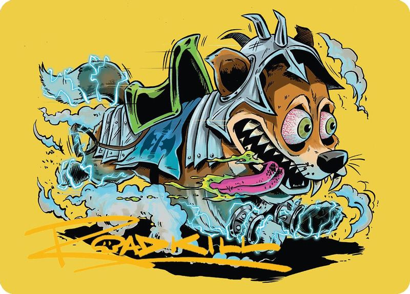 District Mascot Art Card (50/54) (Gold-Stamped Signature) - 50 - Special