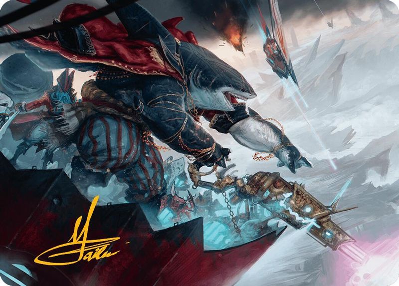 Captain Howler, Sea Scourge Art Card (16/54) (Gold-Stamped Signature) - 16 - Special