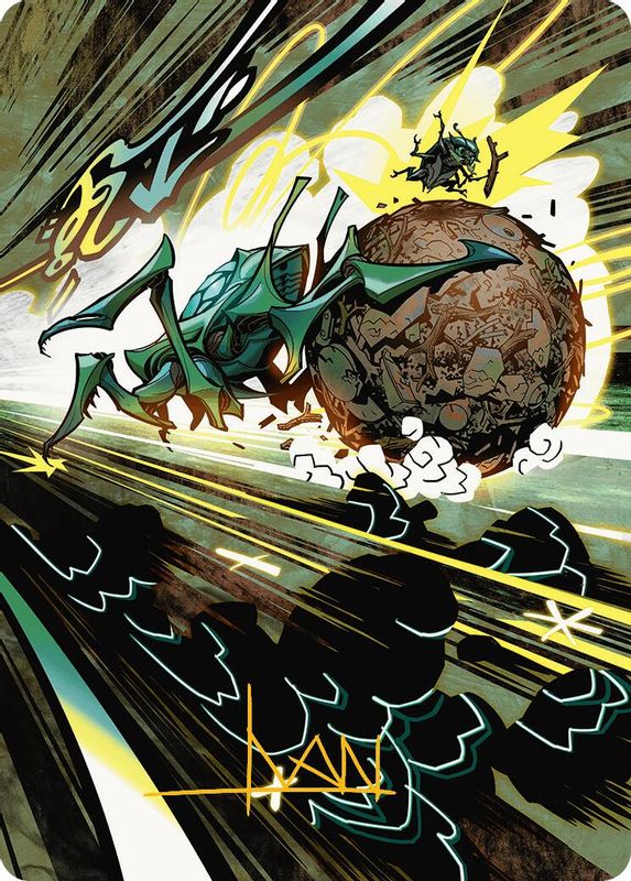 Debris Beetle Art Card (Gold-Stamped Signature) - 45 - Special