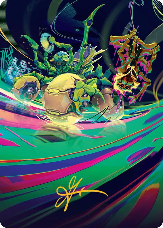 Thundering Broodwagon Art Card (Gold-Stamped Signature) - 48 - Special