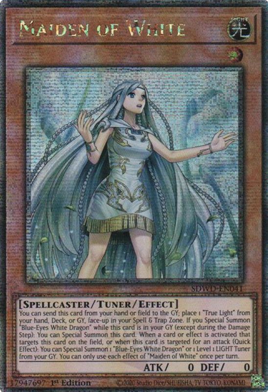 Maiden of White (Quarter Century Secret Rare) - SDWD-EN041 - Quarter Century Secret Rare