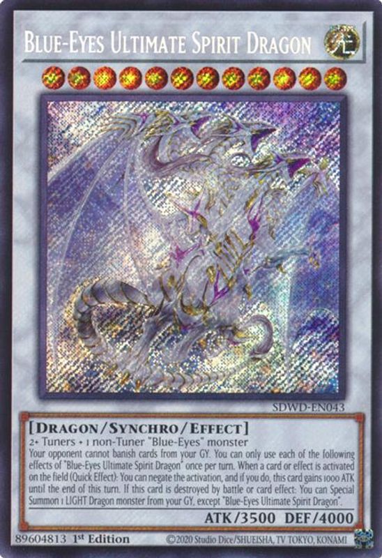 Blue-Eyes Ultimate Spirit Dragon (Secret Rare) - SDWD-EN043 - Secret Rare