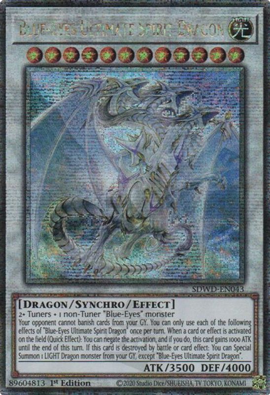 Blue-Eyes Ultimate Spirit Dragon (Quarter Century Secret Rare) - SDWD-EN043 - Quarter Century Secret Rare