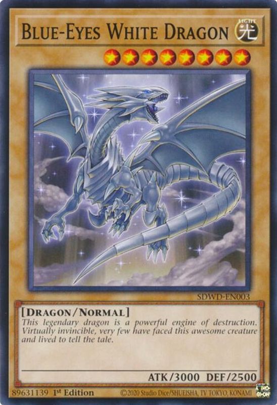 Blue-Eyes White Dragon (SDWD-EN003) - SDWD-EN003 - Common / Short Print