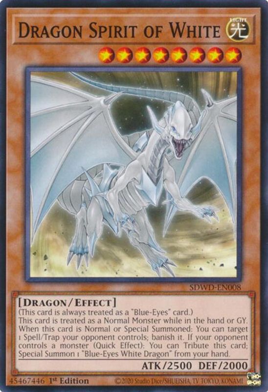 Dragon Spirit of White - SDWD-EN008 - Common / Short Print