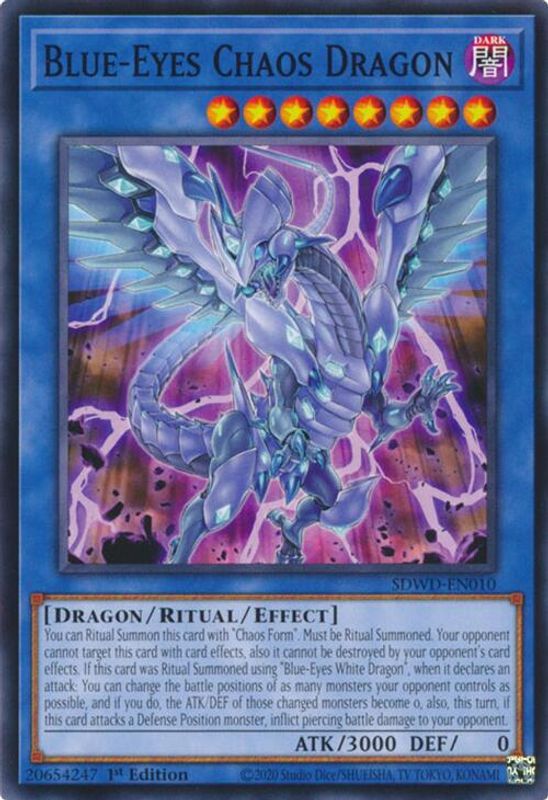 Blue-Eyes Chaos Dragon - SDWD-EN010 - Common / Short Print