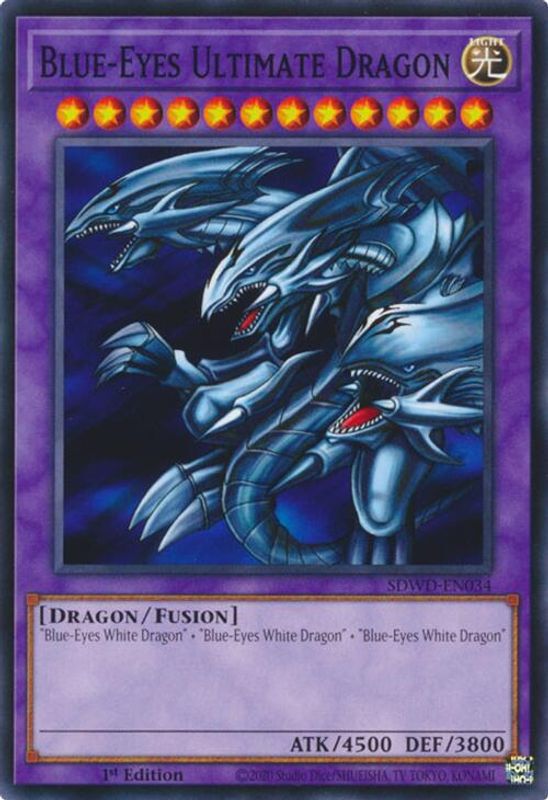 Blue-Eyes Ultimate Dragon - SDWD-EN034 - Common / Short Print
