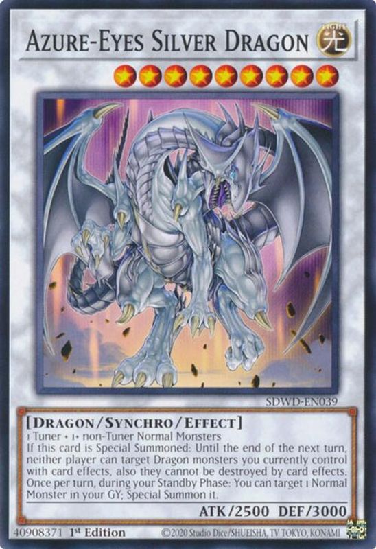 Azure-Eyes Silver Dragon - SDWD-EN039 - Common / Short Print