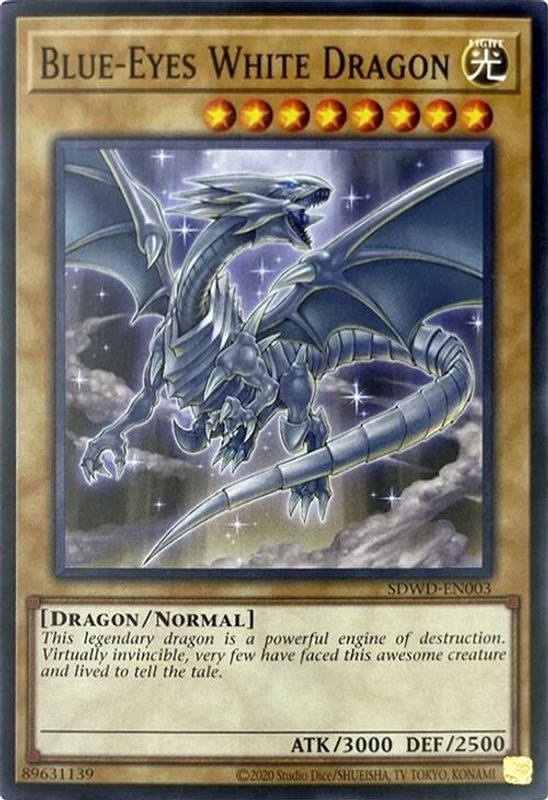 Blue-Eyes White Dragon (SDWD-EN003) (Unlimited Misprint) - SDWD-EN003 - Common / Short Print