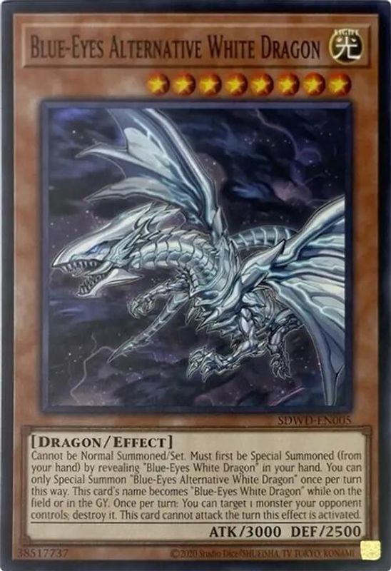 Blue-Eyes Alternative White Dragon (Unlimited Misprint) - SDWD-EN005 - Common / Short Print
