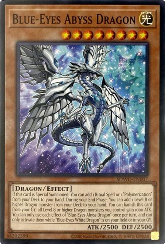 Blue-Eyes Abyss Dragon (Unlimited Misprint) - SDWD-EN007 - Common / Short Print
